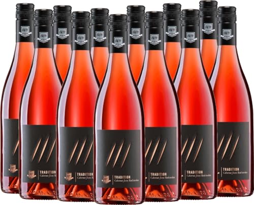 Tradition Cabernet Franc Rosé trocken Bergdolt-Reif & Nett Roséwein 12 x 0,75l VINELLO - 12 x Weinpaket inkl. kostenlosem VINELLO.weinausgießer von Bergdolt-Reif & Nett