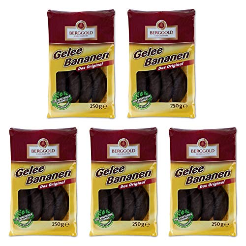 5er Pack Berggold Gelee Bananen (5 x 250 g) von Berggold