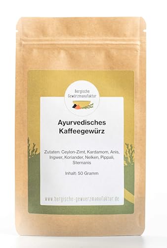 Ayurvedisches Kaffeegewürz mit echtem Ceylon-Zimt und Pippali ohne künstliche Zusatzstoffe von Bergische Gewürzmanufaktur