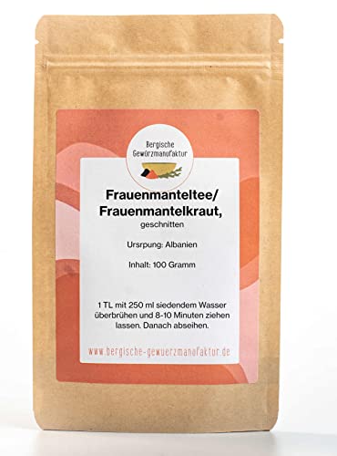 Frauenmanteltee - Frauenmantelkraut, getrocknet und geschnitten ohne Zusätze von Bergische Gewürzmanufaktur