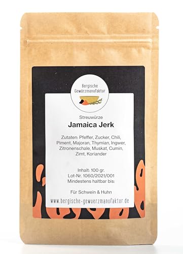 Jamaica Jerk Rub - Karibische Gewürzmischung ohne Salz von Bergische Gewürzmanufaktur