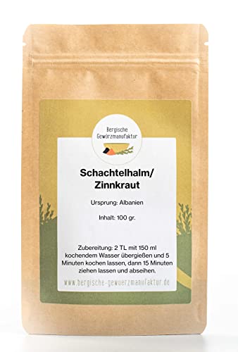 Kräutertee Schachtelhalm - Ackerschachtelhalm - Zinnkraut, getrocknet und geschnitten. Loser Tee ohne Zusätze von Bergische Gewürzmanufaktur