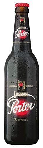 Lausitzer Porter Schwarzes (Schwarzbier / 0,5 l / 4,4% vol.) von Bergquell-Brauerei Löbau