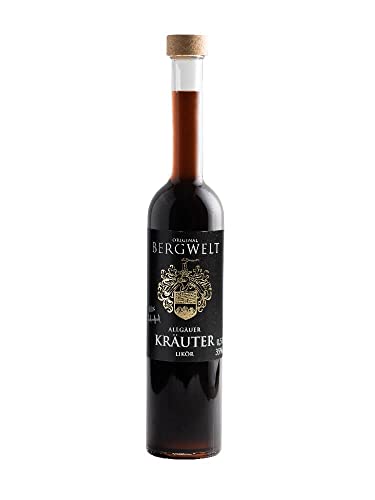 Bergwelt Kräuterlikör 35% Vol. (1 x 0,5 l) - Authentischer Kräuterlikör aus der renommierten Bergwelt Brennerei im Allgäu - Genuss pur! von Bergwelt