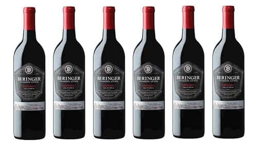 6x 0,75l - 2020er - Beringer - Founder's Estate - Zinfandel - California - Vereinigte Staaten - Rotwein trocken von Beringer