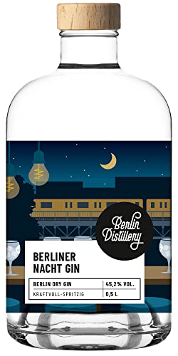 Berlin Distillery Berliner Nacht Gin 0,5L (45,2% Vol.) von Berlin Distillery