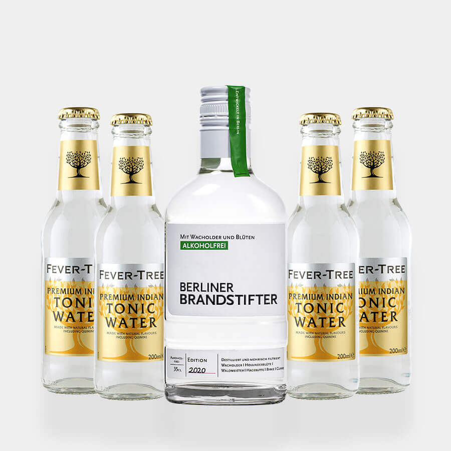 Alkoholfreies Tonic Set: Alkoholfrei 0.35l, 4x Fever Tree von Berliner Brandstifter