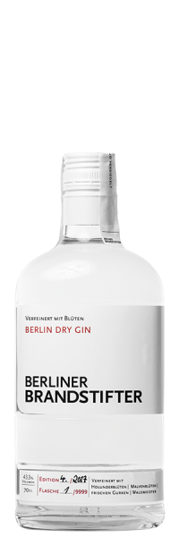 Berliner Brandstifter Dry Gin - Berliner Brandstifter - Spirituosen von Berliner Brandstifter