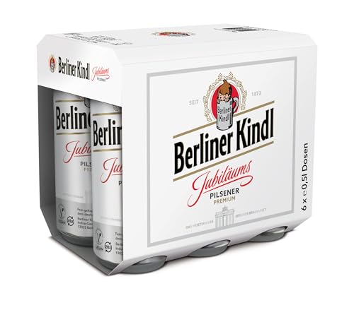 Kindl Jubiläums Pilsener Sixpacks, Einweg 4x6x0,50 L Dose von Berliner Kindl