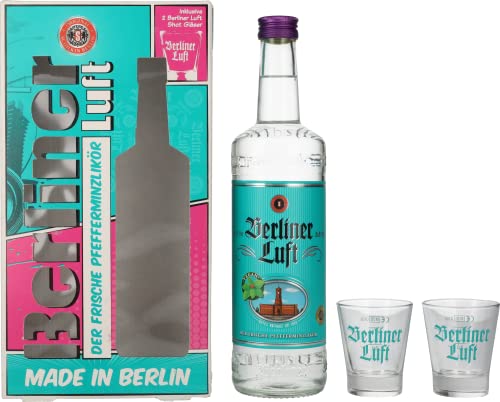 Berliner Luft Geschenkset Liköre mit 2 Gläsern (1 x 0.7 l) von Berliner Luft