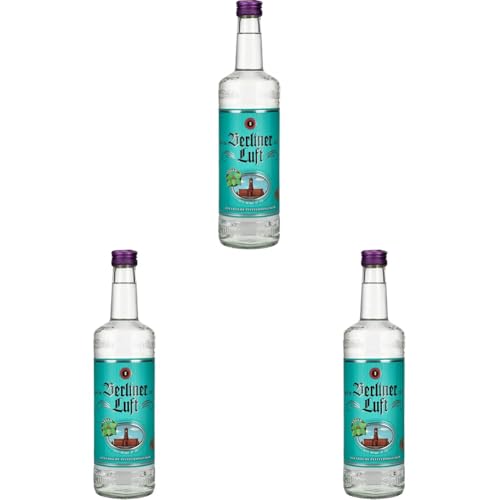 Berliner Luft Pfefferminz Likör Kräuter, 0.7l | 700 ml (3er Pack) von Berliner Luft