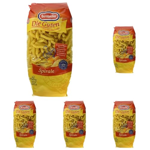 Bernbacher Die Guten Feine Frischei-Nudeln - Spirale, 500g (Packung mit 5) von Bernbacher