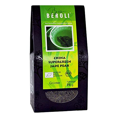 BEROLI Grüntee, China Supergreen Jade Peak, lose, 75g (12er Pack) von Beroli