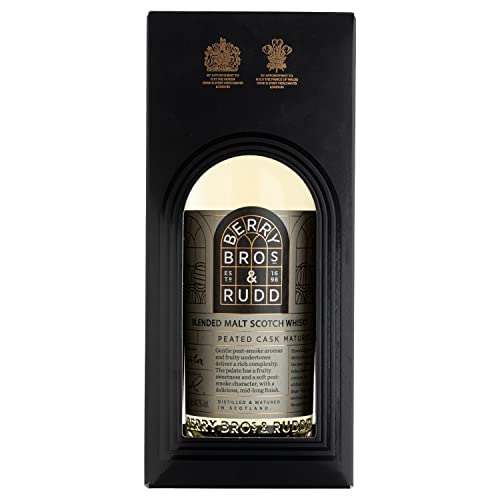 Berry Bros & Rudd | Blended Malt Peated Cask Whisky | 700 ml | 44,2% Vol. | Milder Torfrauch & Honigmelone | Leicht rauchige Note mit fruchtiger Süße | Vom ältesten Spirituosen- & Weinfachhändler von Berry Bros. & Rudd