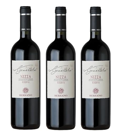 3x 0,75l - 2018er - Bersano - Generala - Nizza Riserva D.O.C.G. - Piemonte - Italien - Rotwein trocken von Bersano