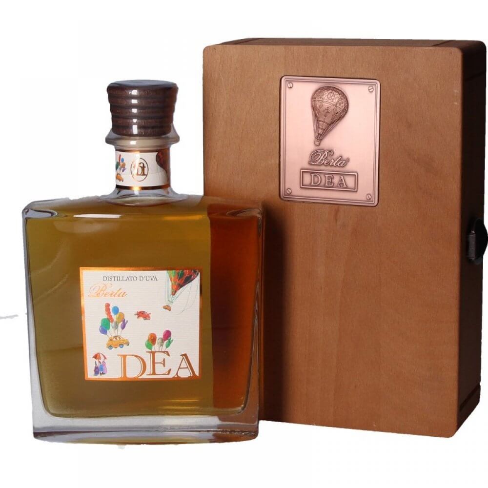 Berta Dea 0,7l  in Holzkiste von Berta Grappa