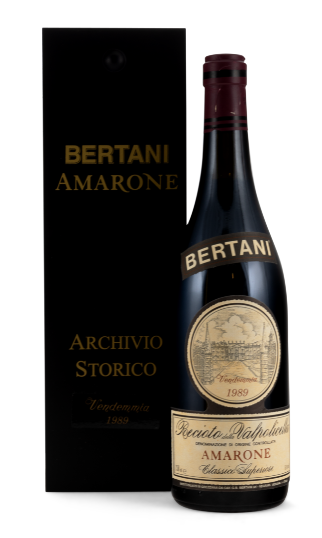 1989 Recioto della Valpolicella DOC Amarone Classico Superiore von Bertani Domains