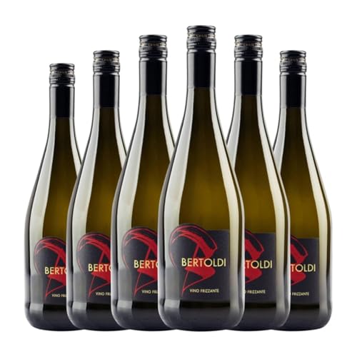 Bertoldi Frizzante Bianco Venezia 75 cl Weißer Sekt (Karton mit 6 Flaschen von 75 cl) von Bertoldi