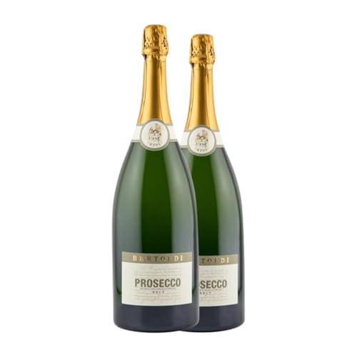 Bertoldi Spumante Glera Brut Prosecco Magnum-Flasche 1,5 L Weißer Sekt (Karton mit 2 Magnum-Flasche von 1,5 L) von Bertoldi