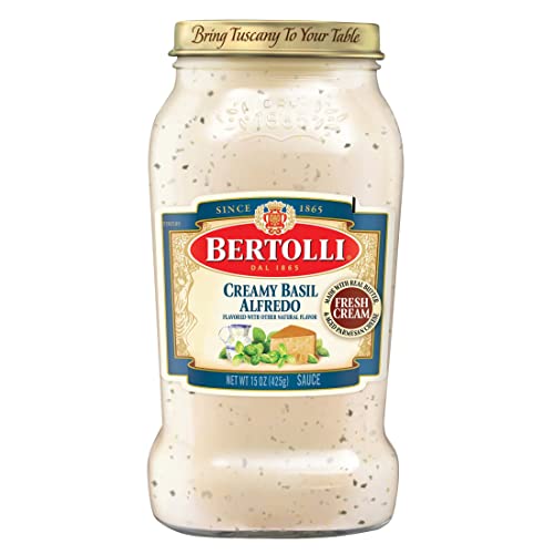 Bertolli Cremige Basilikum Alfredo Sauce, 425 ml von Bertolli