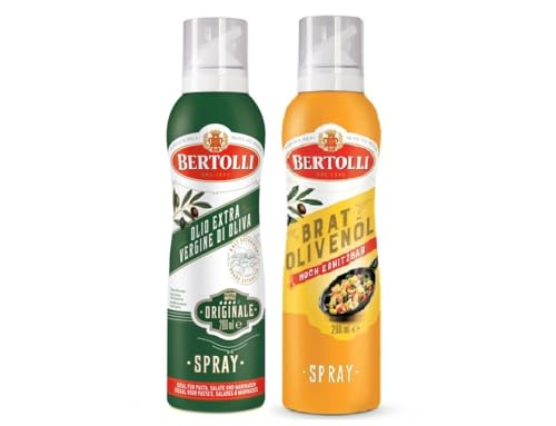 Bertolli Olivenöl Spray Set Olio Di Oliva Cucina 200ml + Olio Di Oliva Extra Vergine Originale 200ml (2 x 200ml) von Bertolli