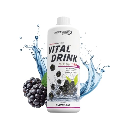 Best Body Nutrition Vital Drink ZEROP® - Brombeere, Original Getränkekonzentrat - Sirup - zuckerfrei, 1:80 ergibt 80 Liter Fertiggetränk, 1000 ml von Best Body Nutrition