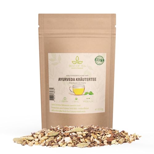 Ayurveda Kräutertee - Beste Vata Kräuterteemischung - Ohne Zusatz von Aromen - Kräuter Tee lose - Loser Kräutertee - Kräutertee Mischung - Besondere Teemischung von Best-of-Tea