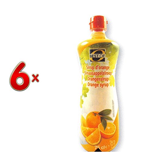 Best Of Sirop Orange PET 6 x 750 ml Flasche (Orangensirup) von BestOf