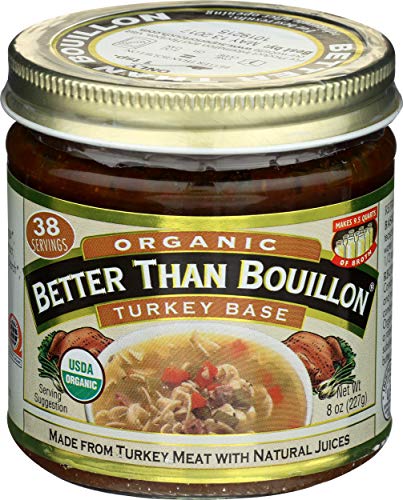 Better Than Bouillon Truthahn-Basis, 95 % biologisch, 237 ml, 6 Stück von Better Than Bouillon