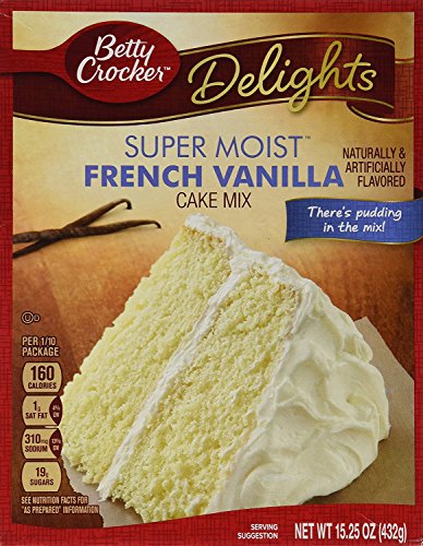 Aduoke Betty Crocker Super Moist French Vanilla Cake Mix, 15.25 oz, 2 pk von Betty Crocker