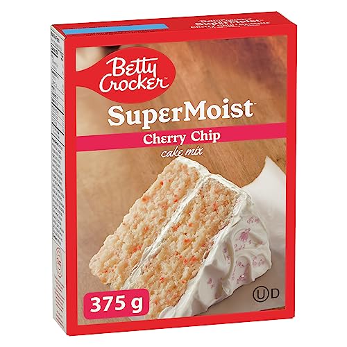 BETTY CROCKER - Kuchenmischung – Super feuchte Kirschchips, 375 g Packung mit Kuchenmischung, Backmischung von Betty Crocker