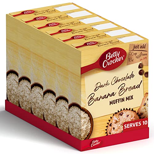 Betty Crocker Bananenbrot, Muffin-Mischung, 320 g, 6 Stück von Betty Crocker