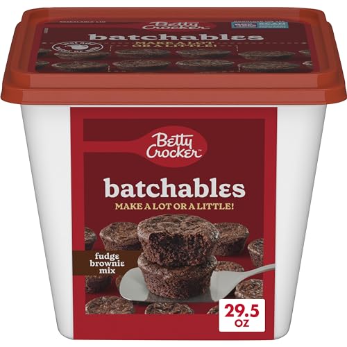 Betty Crocker Batchables Fudge Brownie Mix, Mix and Bake 4 bis 12 pro Charge, 840 ml von Betty Crocker