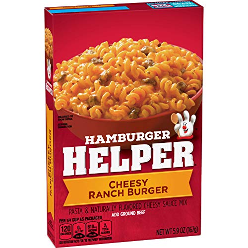 Betty Crocker Hamburgerhelfer, Käse-Ranch Burger Helper, 168 g Box von Betty Crocker