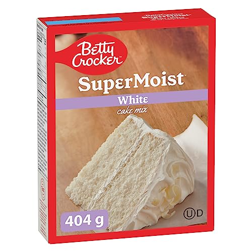 Betty Crocker - Kuchenmischung – Super feuchter weißer Geschmack, 404 g Packung Kuchenmischung, Backmischung, schmeckt wie hausgemacht, einfach zu backen von Betty Crocker