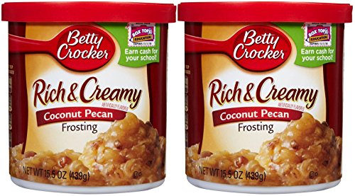 Betty Crocker Rich & Creamy Frosting – Kokosnusspekannuss – 411 ml – 2 Stück von Betty Crocker