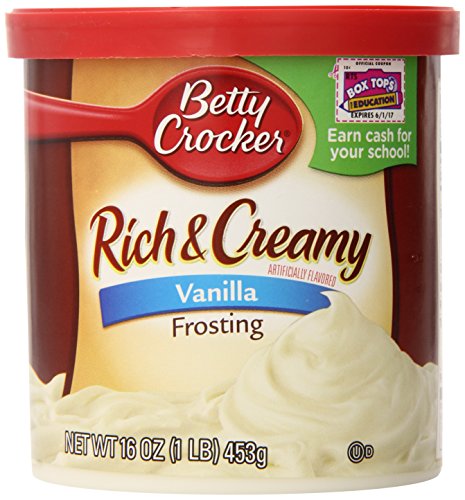 Betty Crocker Rich & Creamy Vanilla Frosting Kuchenglasur 453 gramm von Betty Crocker