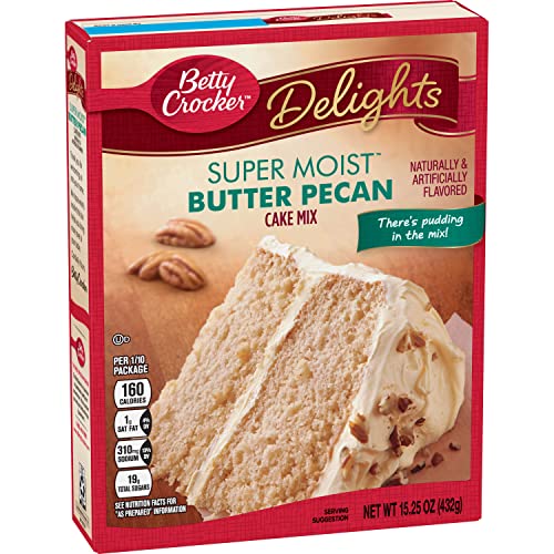 Betty Crocker Super Feucht Kuchen, Butter Pekannuss 432 gramm (Paket mit 6) von Betty Crocker