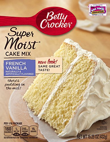 Betty Crocker Super Feuchte Französische Vanille Kuchen Mischung (3 pakete)432g von Betty Crocker