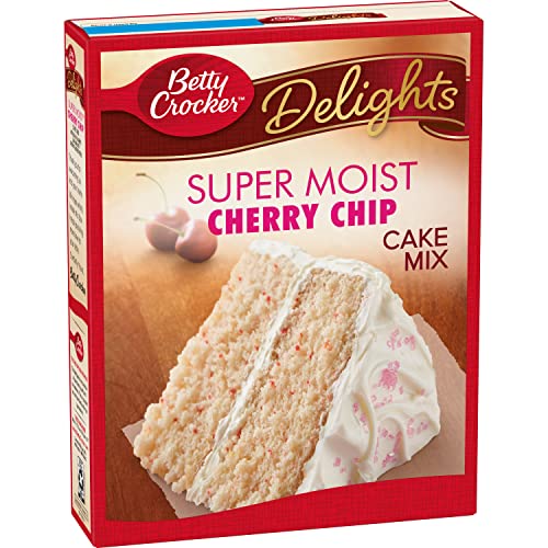 Betty Crocker Super Moist Cake Mix -Cherry Chip, 1er Pack (1 x 432 g) von Betty Crocker