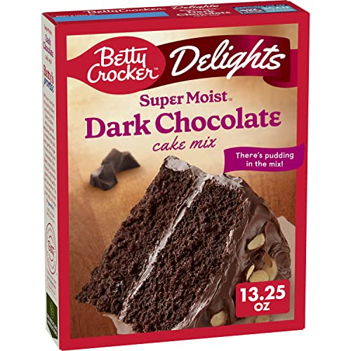 Delights Super Moist Dark Chocolate Cake Mix, 13.25 oz. von Betty Crocker