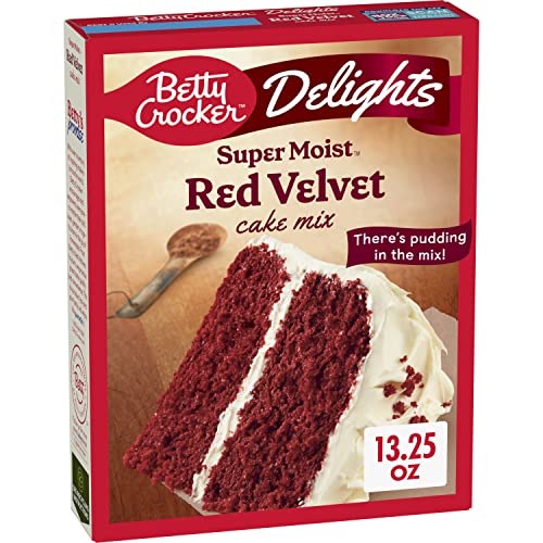 VONLIMEN Delights Super Moist Red Velvet Cake Mix, 13.25 oz. von Betty Crocker