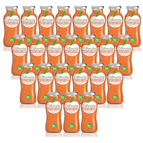 Fruchtsaft Orange Karotten Zitrone Obst 24 Flaschen cl. 20 von Bevande Futuriste