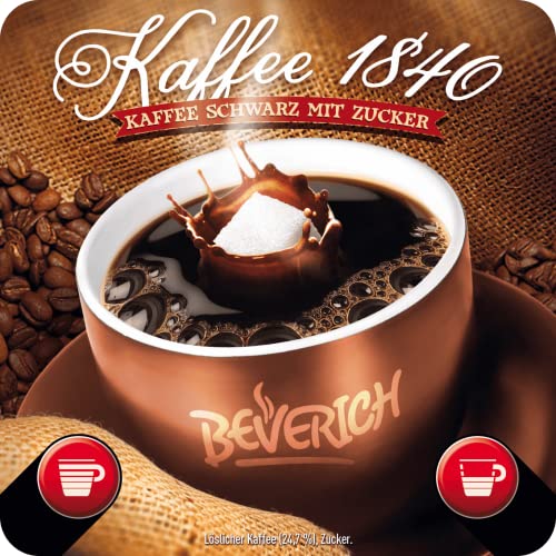 Beverich - InCup - Kaffee 1840 Schwarz mit Zucker von Beverich