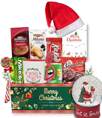 The Ultimate Basket Bundle Geschenkset für Kinder, Teenager, Süßigkeiten & Snacks, Tasse & Schneekugel, verschiedene Geschenkbox, Weihnachtspflegepaket für Bruder, Schwester, Sohn, Tochter von Beyond The Box