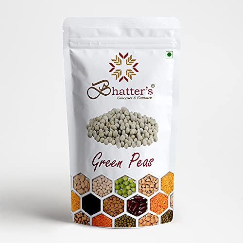 Bhatter's Indian Green Peas Dried Dal | Marrowfat Peas, Vatana, Matar - 100% Natural & Pure with Premium Quality for Traditional Cooking- 500 Grams von Bhatter's