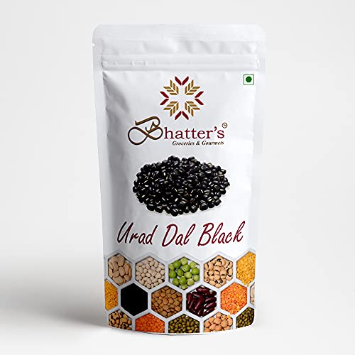 Bhatter's Indian Urad Dal Black | Black Matpe Beans or Black lentils - 100% Natural & Pure with Premium Quality for Traditional Cooking- 1000 Grams von Bhatter's