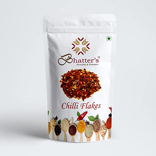 Bhatter's Rote Chili-Flocken | Premium-Kräuter, Premium-Qualität für traditionelles Kochen, 200 g von Bhatter's