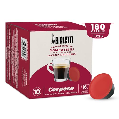 BIaletti-Kaffee Lavazza®-kompatible Kapseln – Corposo – 160 Kapseln von Bialetti