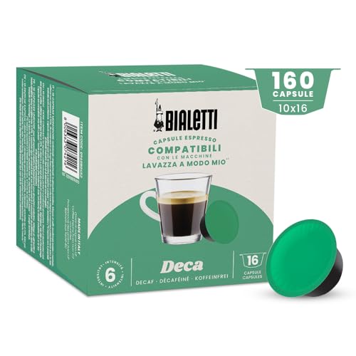 BIaletti-Kaffee Lavazza®-kompatible Kapseln – Entkoffeiniert – 160 Kapseln von Bialetti